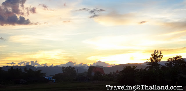 Sunset in Na Noi in Nan - Thailand Sunset in Na Noi in Nan - Thailand