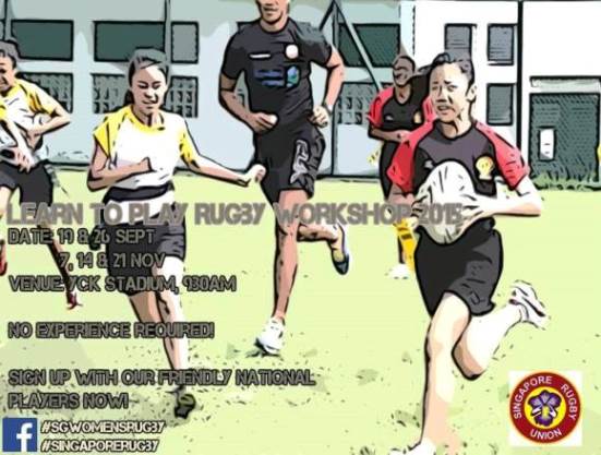 Singapore Women's Rugby is organizing a "Learn to Play Rugby" programme