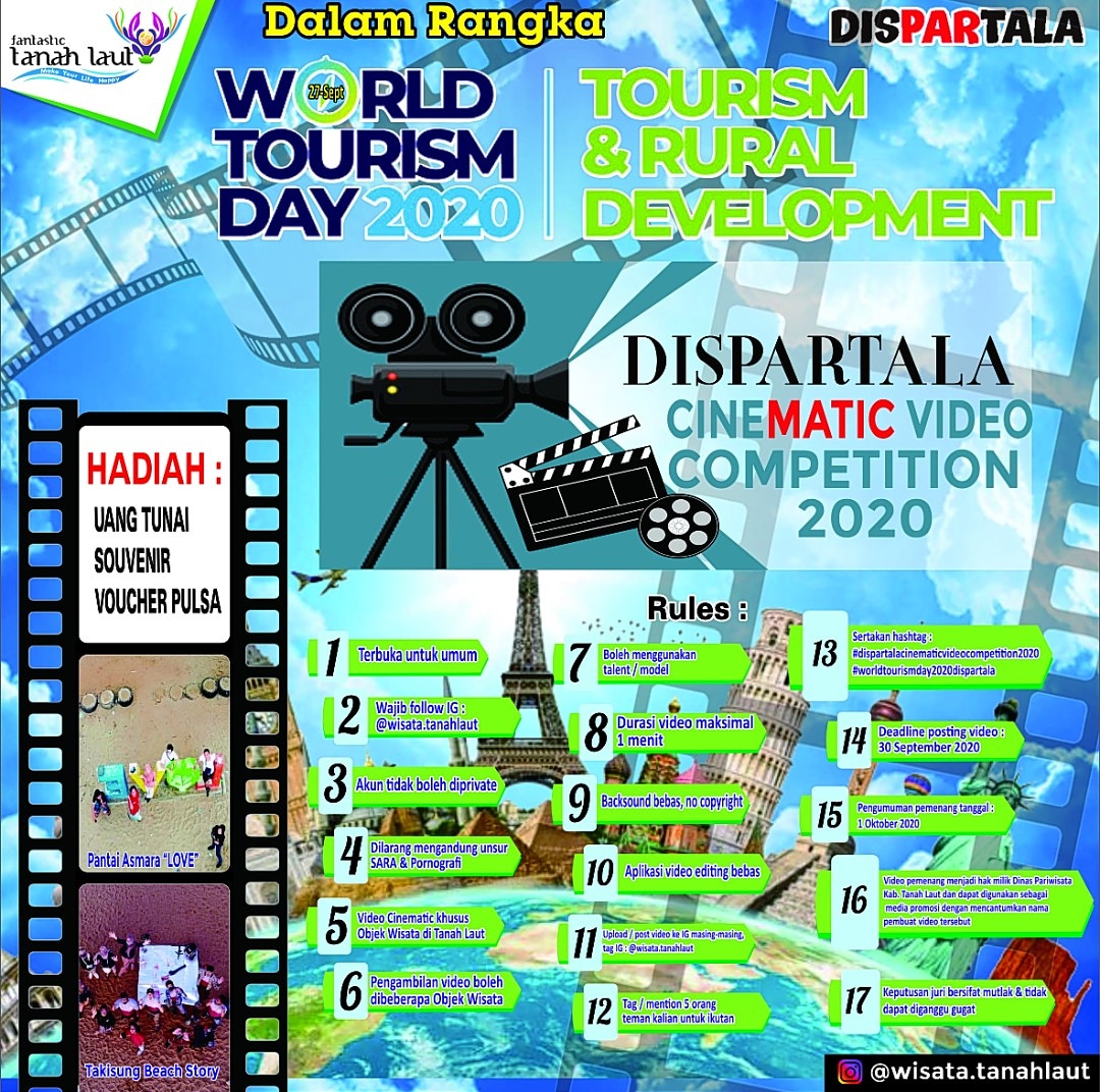 Promosi Wisata Tanah Laut Melalui Cinematic Video Competition Promosi Wisata Tanah Laut Melalui Cinematic Video Competition