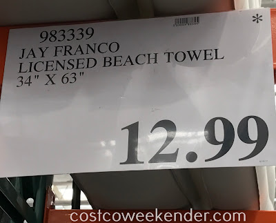 Deal for the Jay Franco Licensed Printed Sculpted Beach Towel at Costco