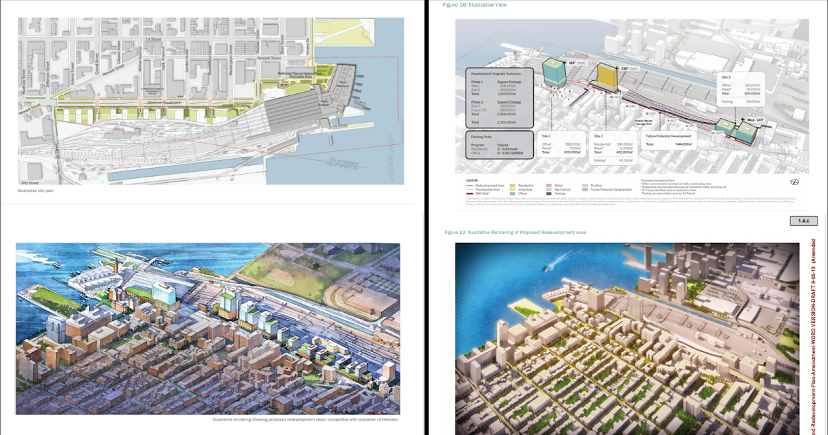 Hoboken's railyard redevelopment plan Before and Now