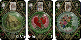 Enchanted Lenormand, House, Heart, Bouquet