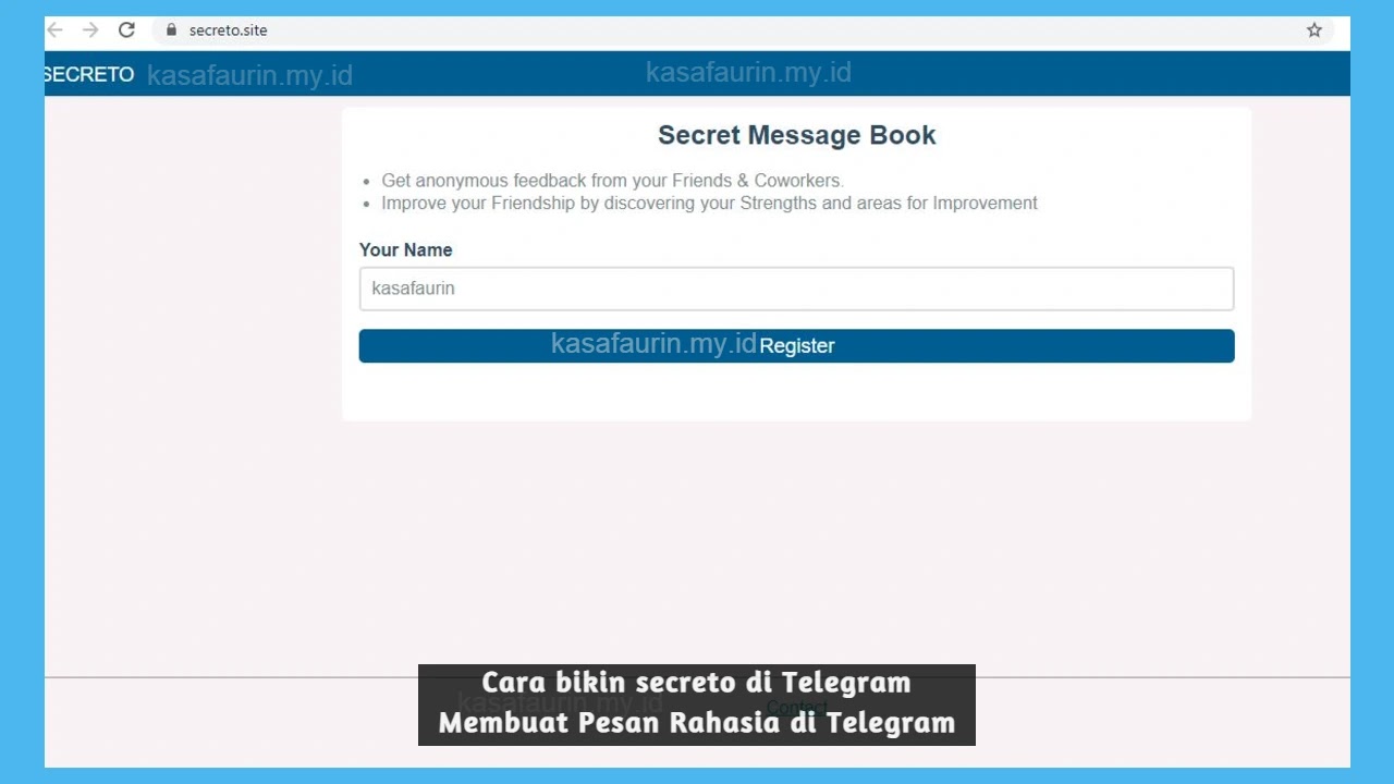 Cara bikin secreto di telegram, Membuat Pesan Rahasia di Telegram