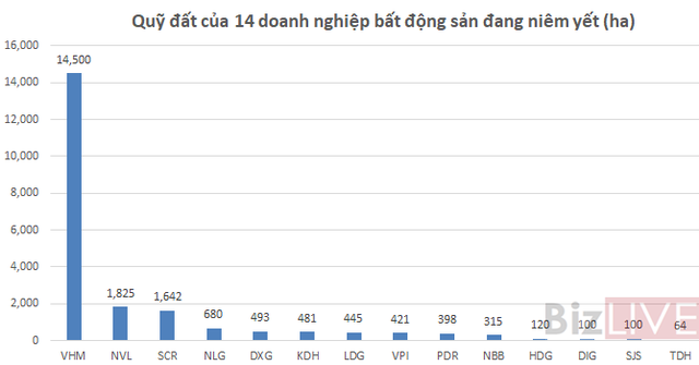 Top 5 doanh nghiệp địa ốc sở hữu quỹ đất ở lớn nhất là ai?