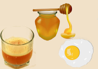 Potato Juice, Honey, and Egg Mask