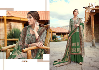 Alok Suits Aaisha Jacquard Pashmina Collection Winter Suits 