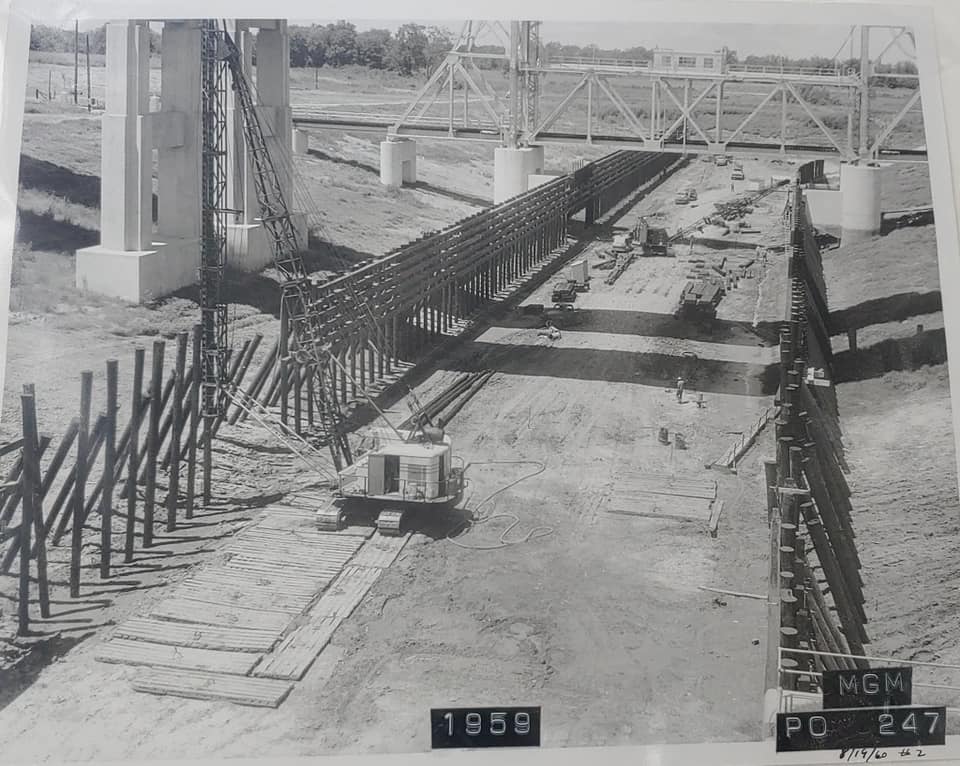 Industrial History 1959 Port Allen Lock on canal in Port Allen, LA across from Baton Rouge