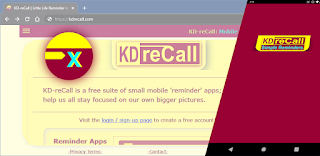 This banner represents "Xpired To Be", the third in a collection of free 'simple reminder apps' collectively named KD-reCall.
