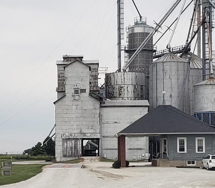 Towns and Nature Wilton, IL Crawford Grain Elevator, two wood