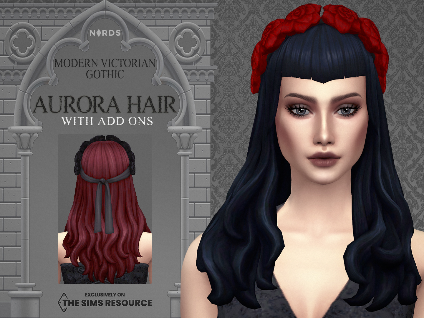 Aurora Sims 4 CC Hair