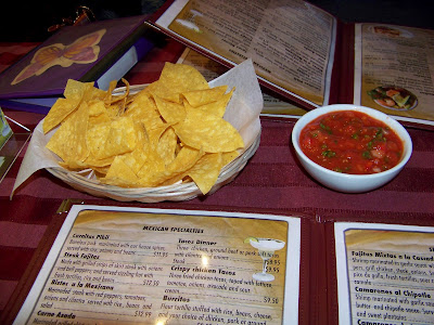 Chips and Salsa at Cascadas Mexican Restaurant in Beacon, NY