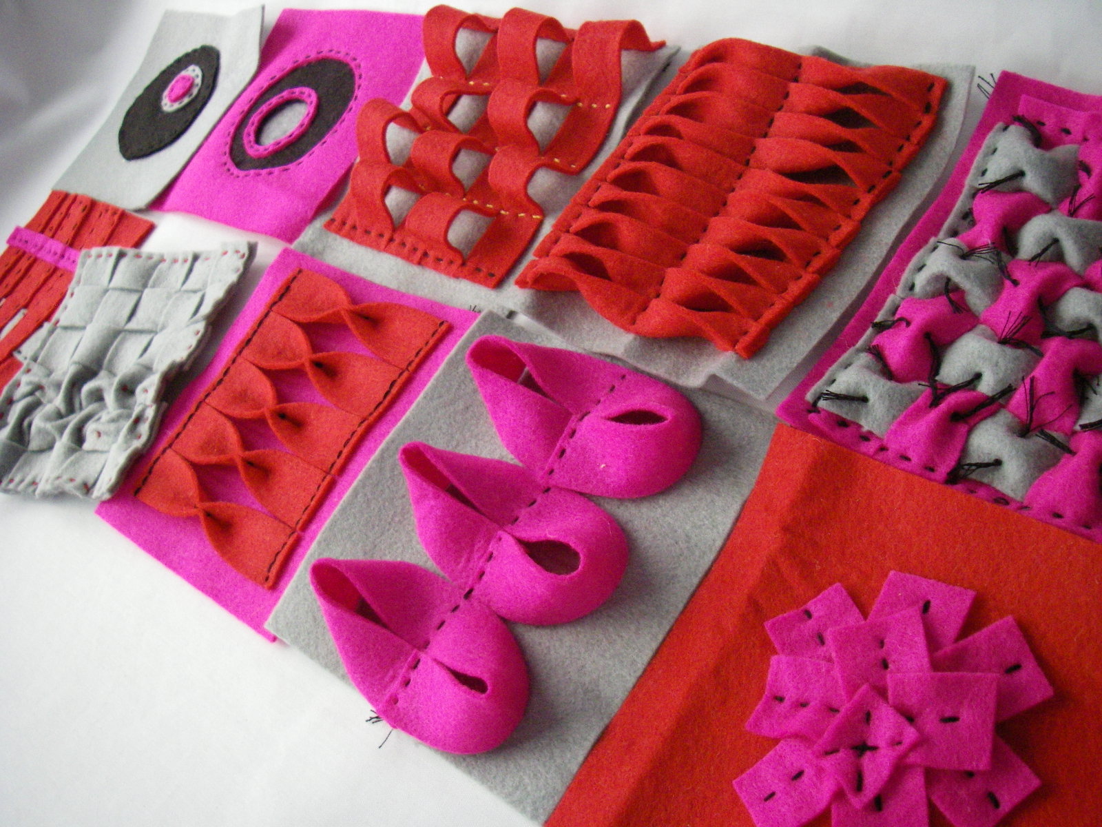 sidney hand stitched applique felt