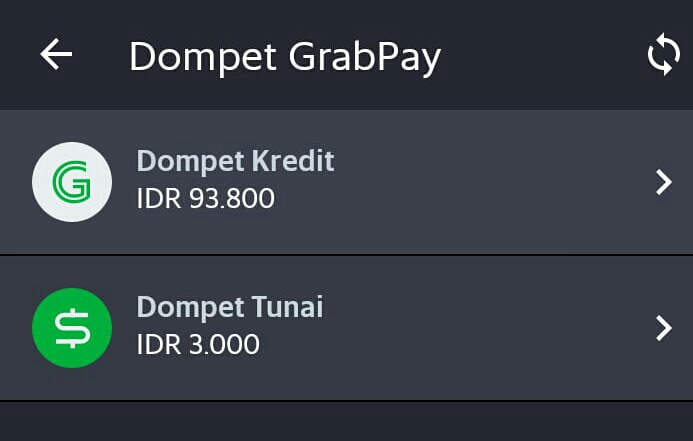 Perbedaan Dompet Kredit Dan Dompet Tunai Grab Mas Go Grab