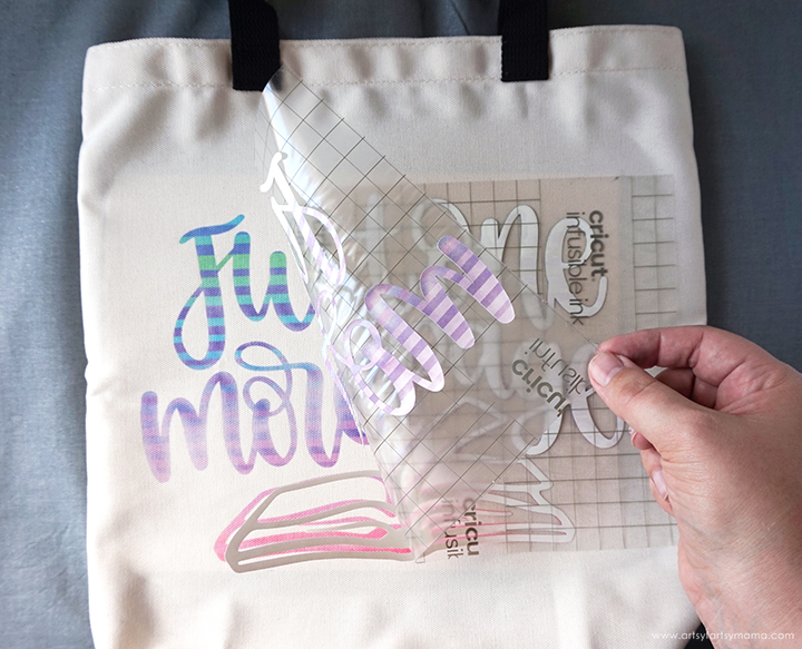 Cricut Infusible Ink Tote bag - Scattered Thoughts of a Crafty Mom