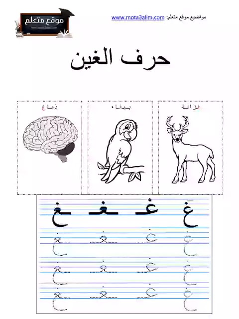 تعليم الحروف العربية للاطفال pdf