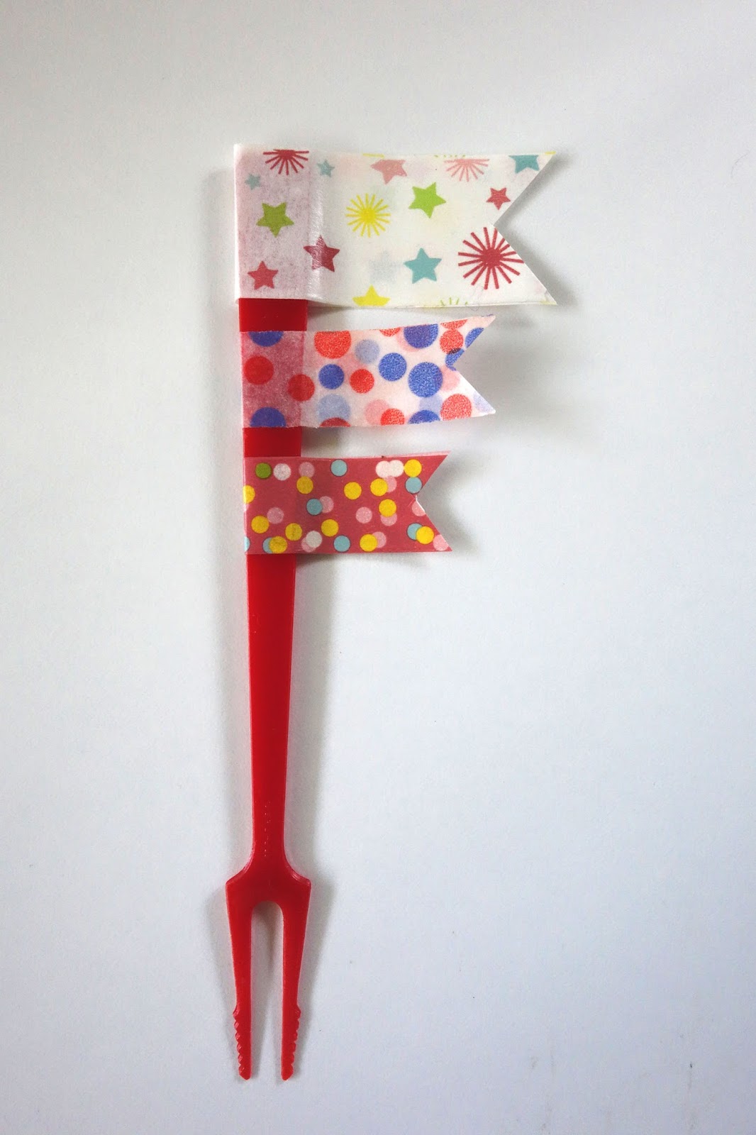 blah to TADA! Washi Tape Flags