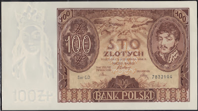 Polonia 100 Zlotych 1934 P# 75a