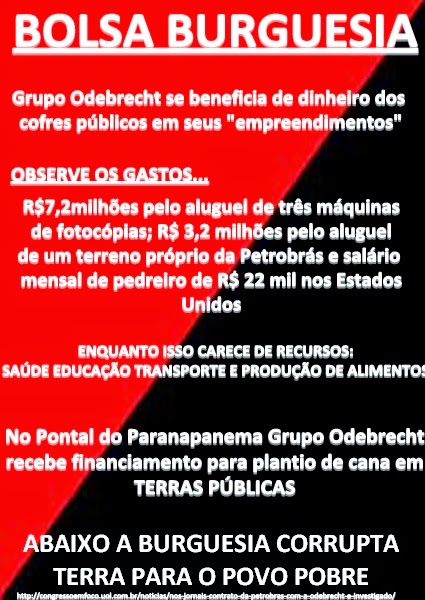 BOLSA BURGUESIA BENEFICIA GRUPO ODEBRECHT