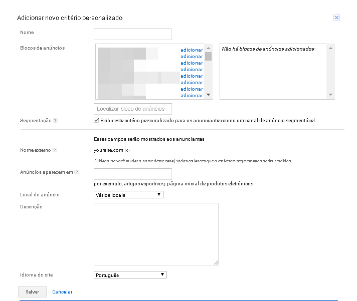 Google Adsense: Como configurar critérios personalizados (passo a passo)