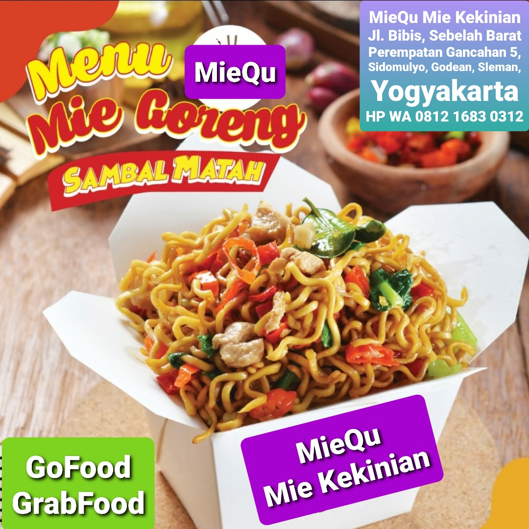 MieQu Mie Kekinian, mie enak di Jogja