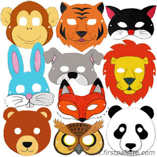Actividades para Educación Infantil: 12 máscaras de animales