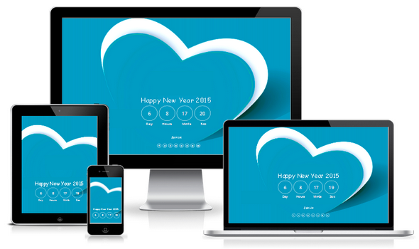 Happy New Year OnePage Responsive Blogger Template