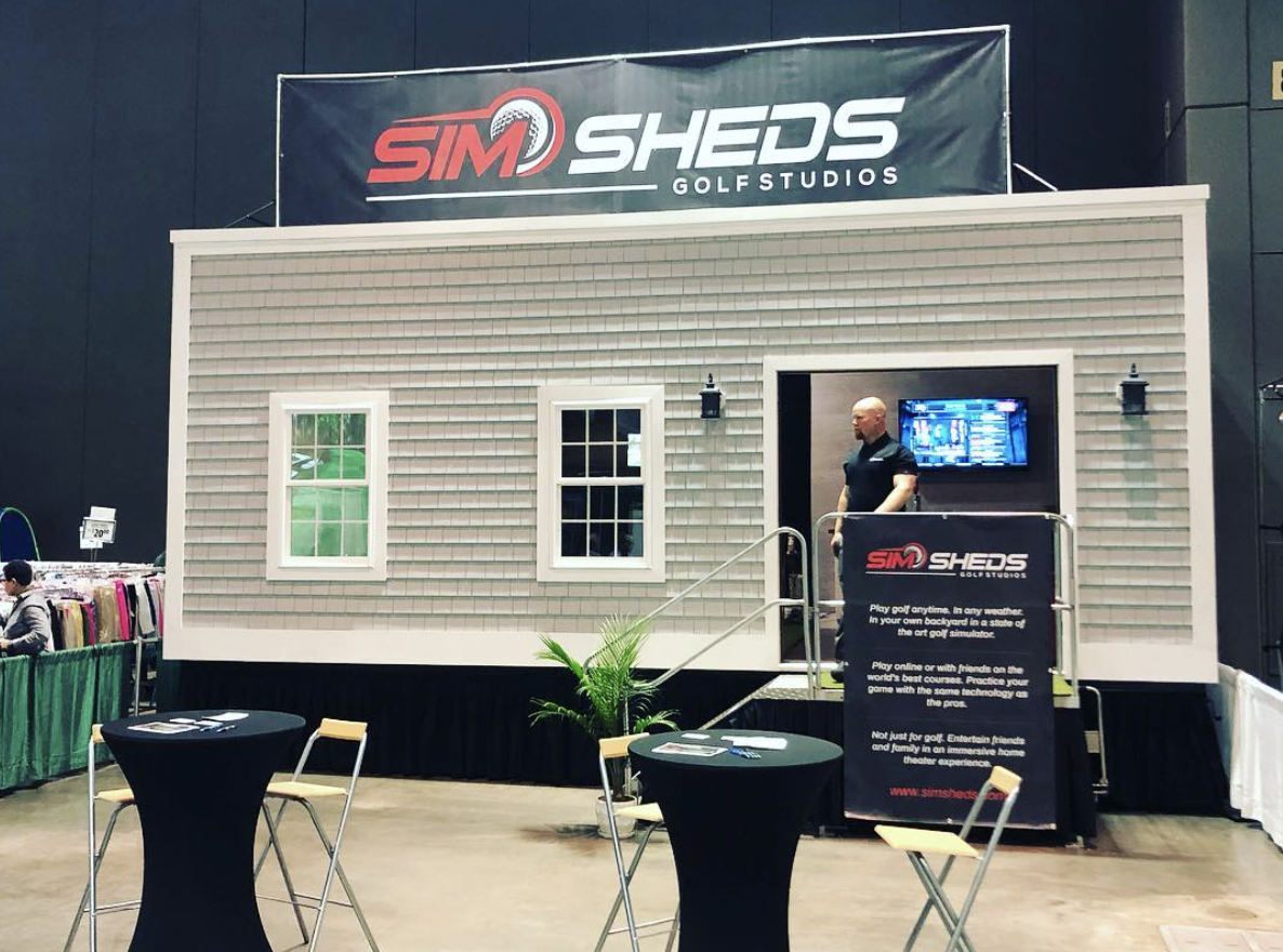 American Golfer SIM Sheds Golf Simulators Bring Golf Courses to your