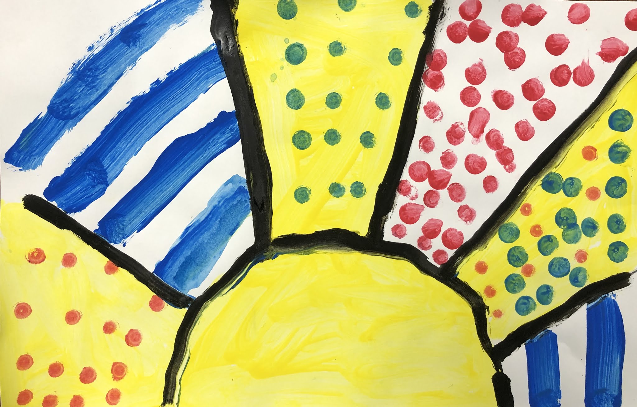  Mrs. Harris' art room: Roy Lichtenstein kindergarten art lesson Illustration 