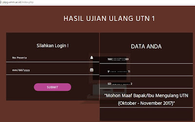 Peserta PLPG 2016 yang mengikuti UKG Ulang 2