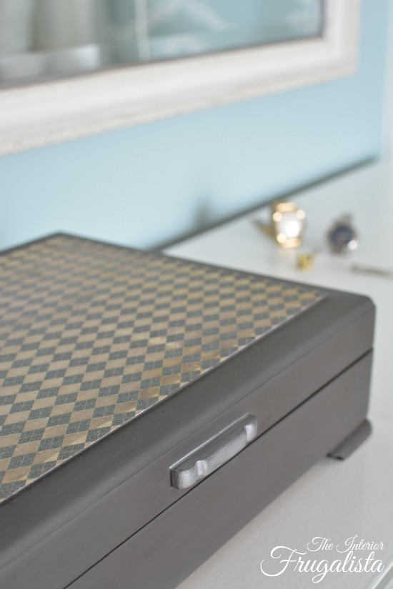 Harlequin Flatware Chest Makeover Interior Frugalista