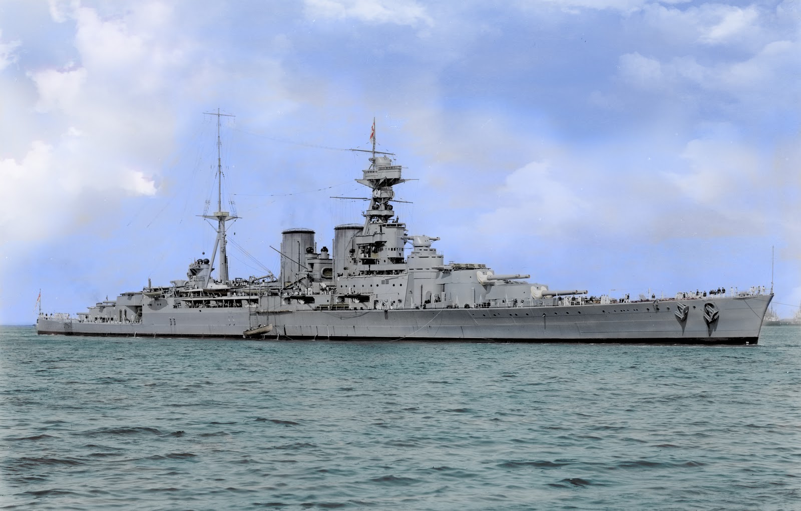 Family History HMS Hood in colour