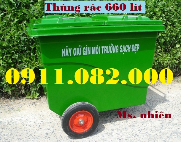 Phan phoi thung rac y te thung rac nhua thung rac 120L 240L gia re lh 0911082000