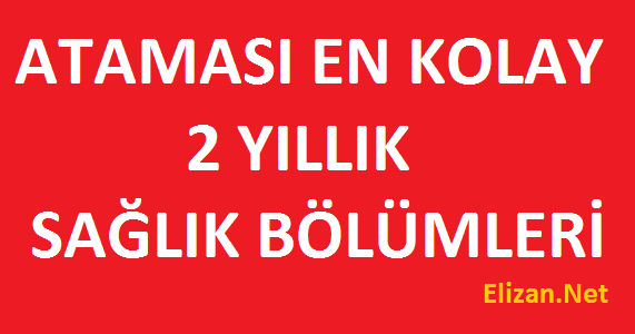 en iyi 2 yillik saglik bolumleri 2021 elizan net bolum is imkanlari maaslari nedir