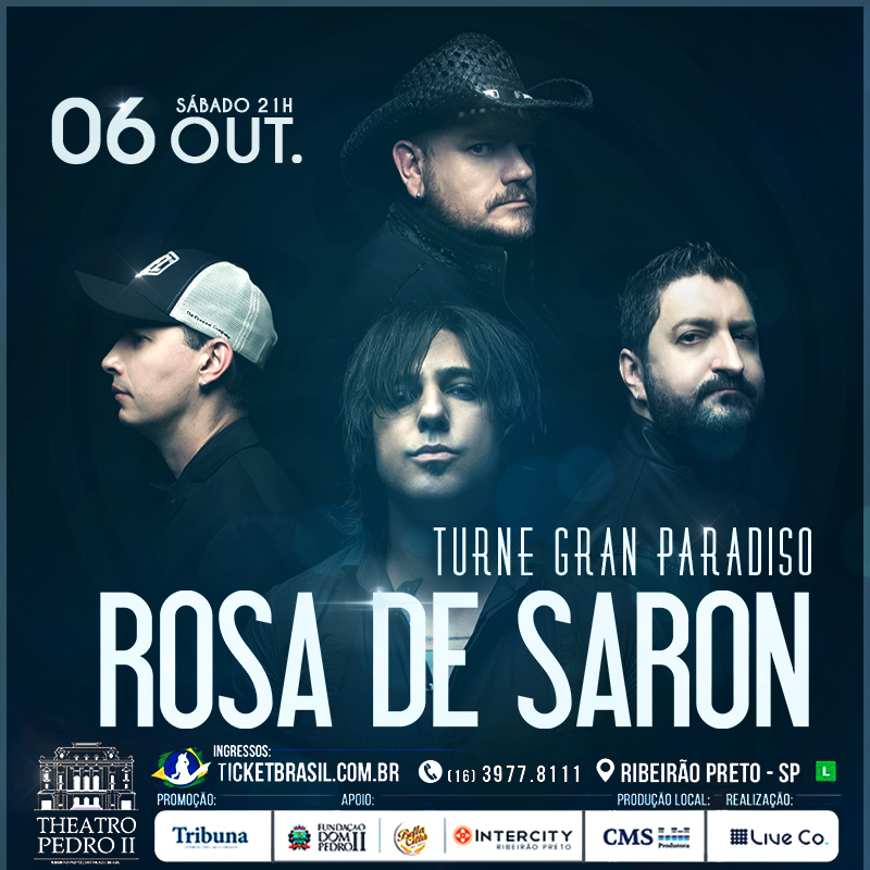 Show Rosa de Saron 06/10/18 Ribeirão Preto SP Theatro Pedro II Show Rosa de Saron 06/10/18 Ribeirão Preto SP Theatro Pedro II