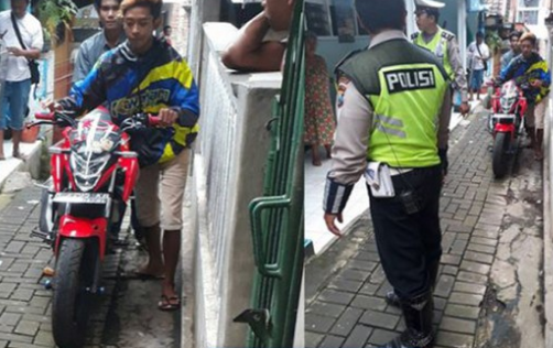 Ditilang Malah Kabur, 2 Remaja Dikejar Sampai Masuk Gang. Netizen: 