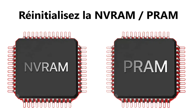 Réinitialisez la NVRAM / PRAM Comment réparer son ordinateur Mac : guide de réparation Mac PC.