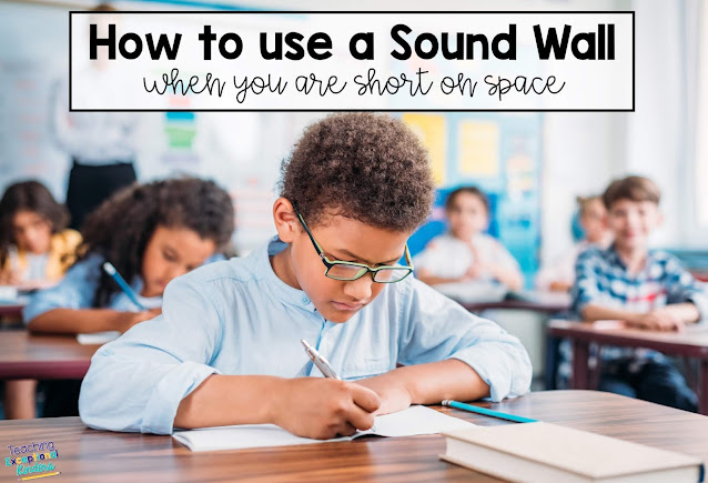 How to create a space-saving sound wall for your classroom.  Make the shift from word wall to sound wall and help students to become better writers with a sound wall in their writing folders.