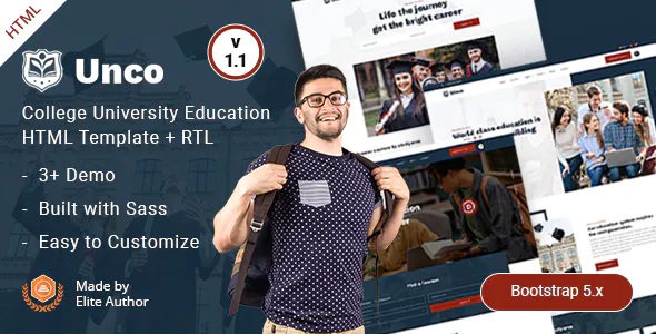 Best College University Education HTML Template