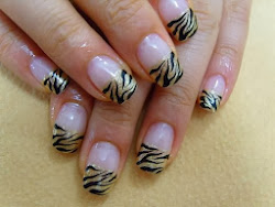 zebra nail tips gold designs