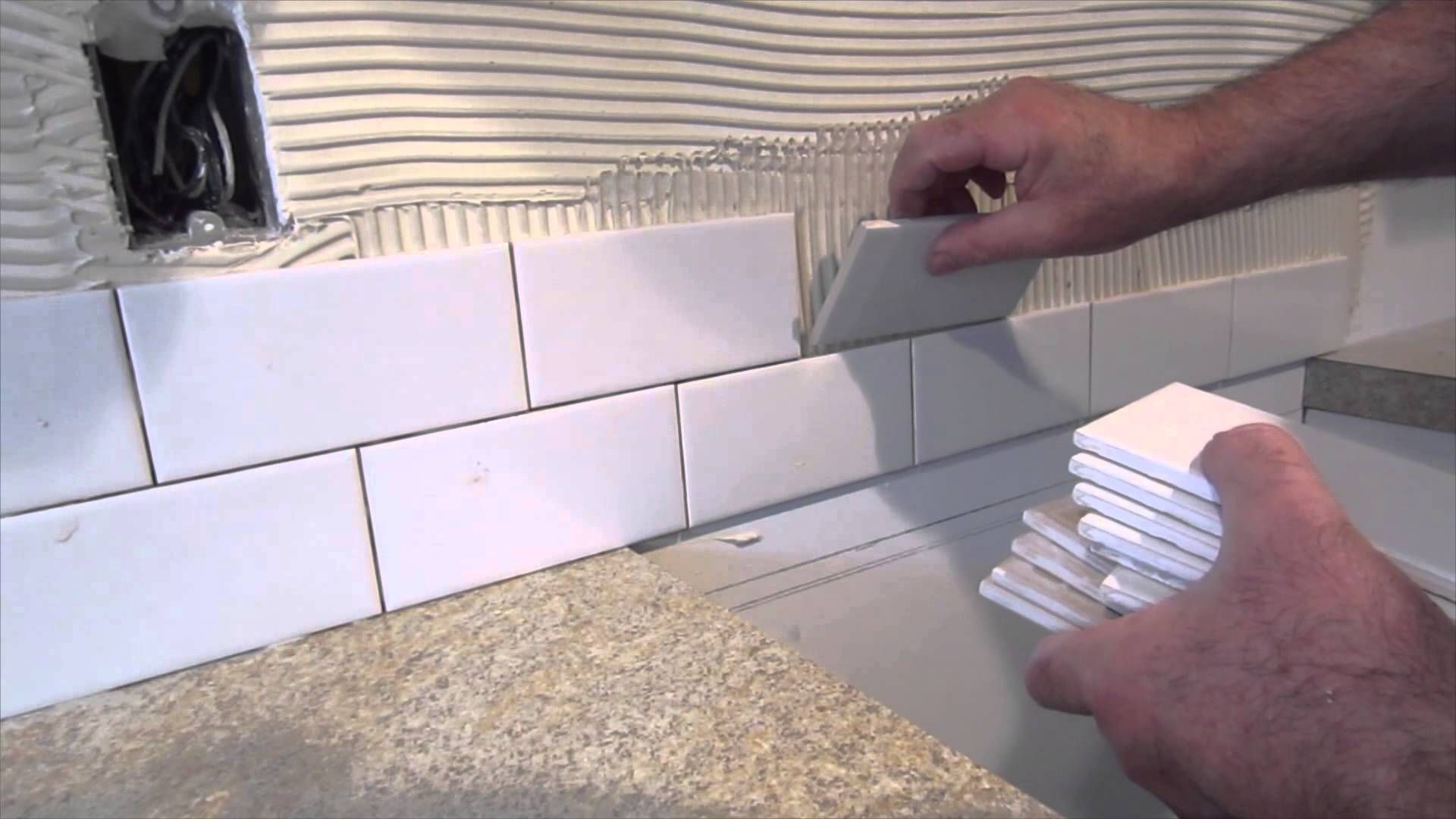 laying tiles