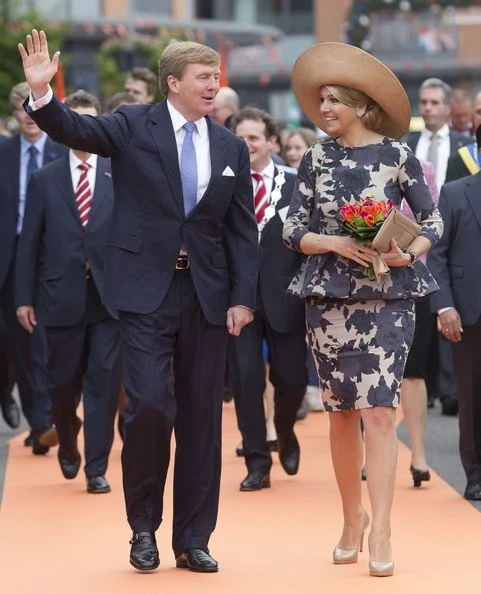 King Willem-Alexander and Queen Maxima visit the province of Gelderland during their tour through the Netherlands as new King and Queen