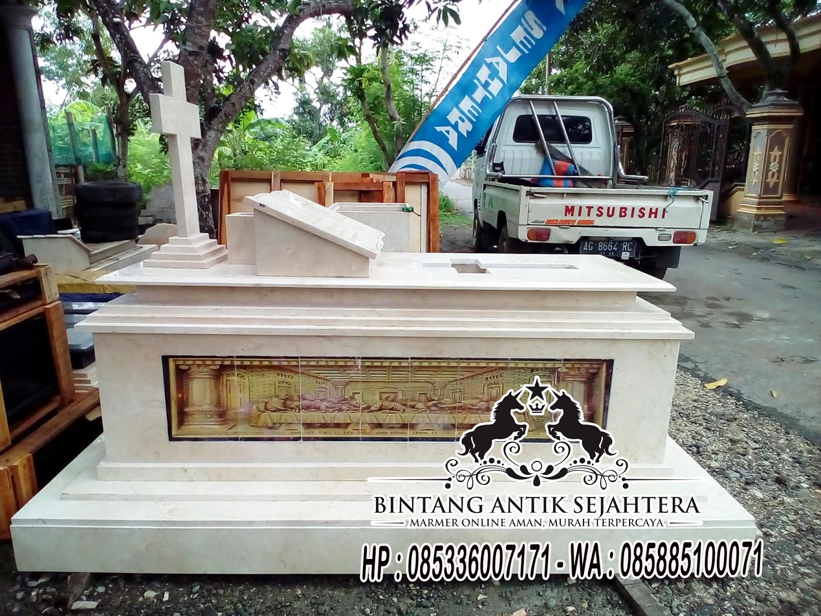 Makam Marmer Kristen, Model Kijing Kristen, Model Kuburan Kristen Terbaru