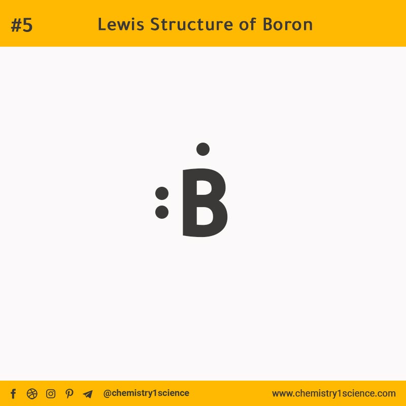 Lewis Structure of B Boron