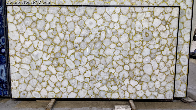 Gold Semi Precious Stone Slabs NYC