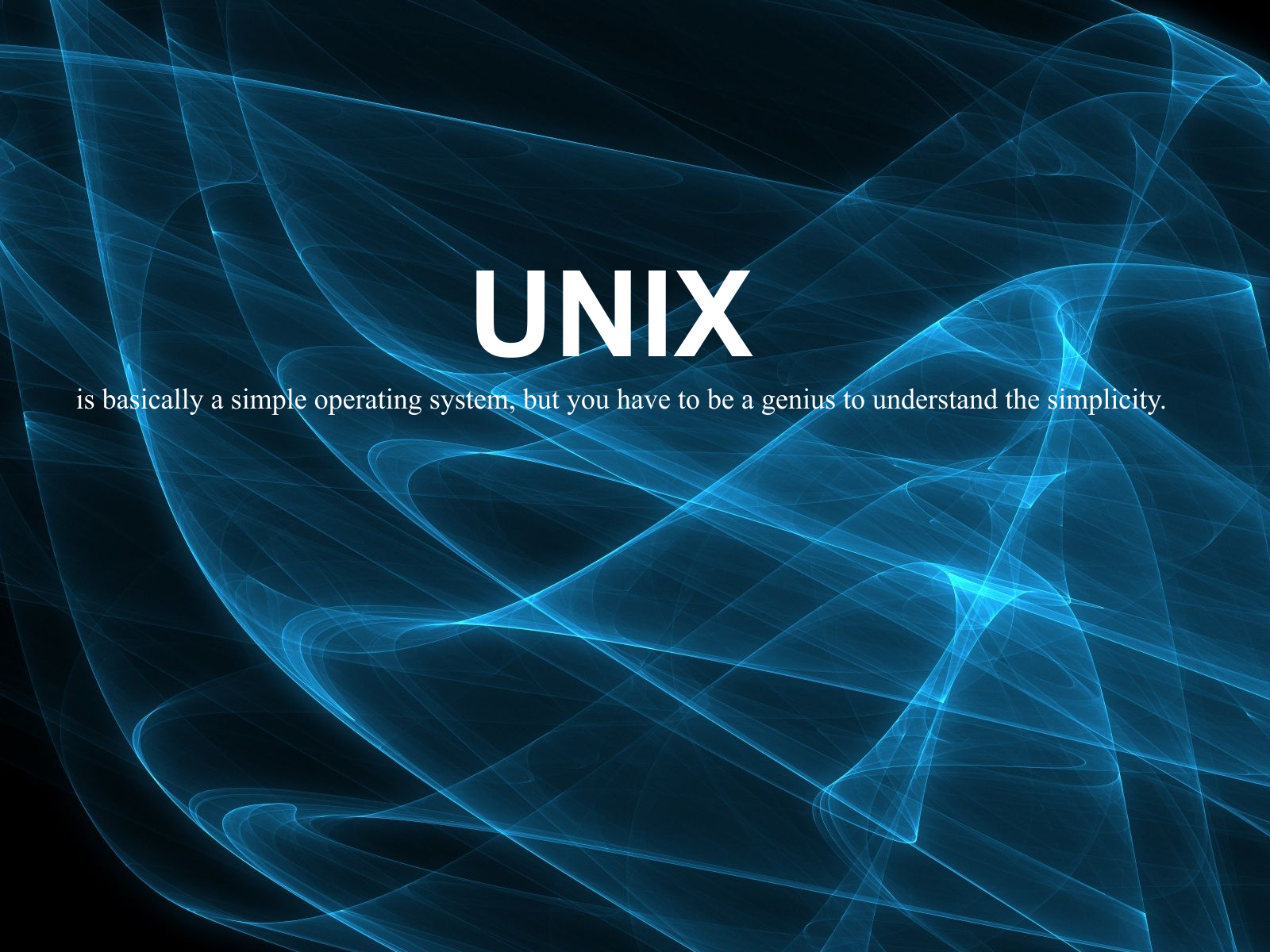 Unix is Simple