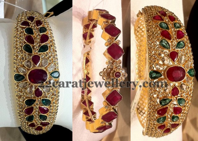 Kada Sets with Rubies and Uncuts