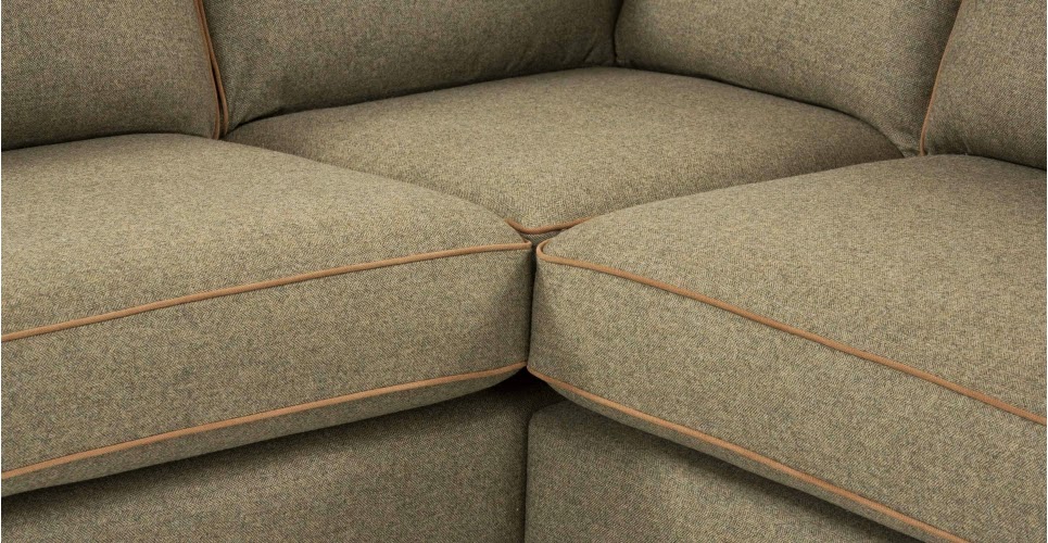 tweed corner sofa bed