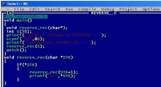 Program to Reverse String in C برنامج عكس السلسلة في C.