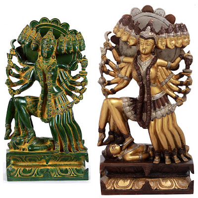 Goddess Mahakali - Brass Statues Goddess Mahakali - Brass Statues