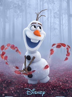 خلفية رجل الثلج أولاف كيوت في فيلم Frozen ، خلفيات ايباد للبنات 4K